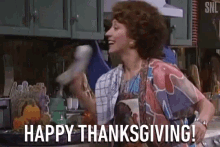 Happy Thanksgiving Greeting GIF - Happy Thanksgiving Greeting Phone Call GIFs