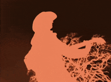 a silhouette of a man in a cowboy hat holding a guitar