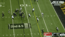 a football game between louisville and wake forest is being played
