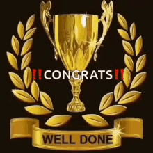 Well Done Golden Trophy GIF - Well Done Golden Trophy GIFs