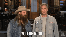 correct youre right you are right chris stapleton will ferrell
