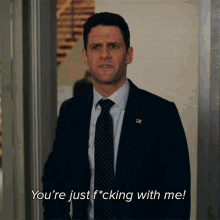 Youre Just Fucking With Me Colin Morello GIF - Youre Just Fucking With Me Colin Morello The Good Fight GIFs