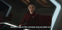 Some Things In This Universe Are Just Plain Evil La An Noonien Singh GIF - Some Things In This Universe Are Just Plain Evil La An Noonien Singh Christina Chong GIFs