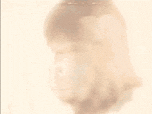 a close up of a monkey 's face with a drawing in the background