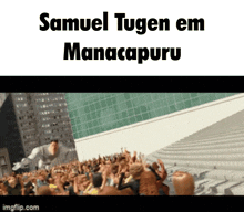 samuel tugen em manacapuru is written in black letters on a white background