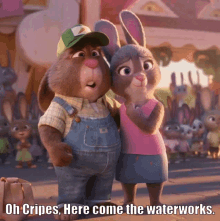 Here Come The Waterworks Stu Hops GIF - Here Come The Waterworks Stu Hops Bonnie Hopps GIFs