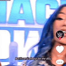 Sasha Banks But It Cant Always Be The Day GIF - Sasha Banks But It Cant Always Be The Day Wwe GIFs