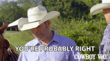 Youre Probably Right Booger Brown GIF - Youre Probably Right Booger Brown The Cowboy Way GIFs