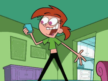 Angry Vicky - Fairly Odd Parents GIF - The Fairly Odd Parents Vicky Phone GIFs