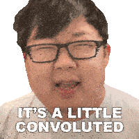 Its A Little Convoluted Sungwon Cho Sticker - Its A Little Convoluted Sungwon Cho Prozd Stickers