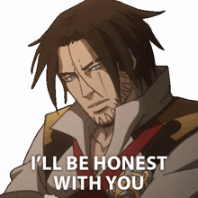 ill be honest with you trevor belmont richard armitage castlevania ill tell you the truth