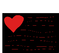 a black background with red lines and a red heart