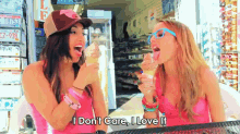 Taryn Southern And Alex G Cover Icona Pop'S "I Love It" GIF - Taryn Southern I Dont Care GIFs