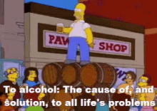 A Toast To Alcohol GIF - The Simpsons Homer Simpson Alcohol GIFs