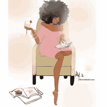 Book Reading GIF - Book Reading Black Woman GIFs