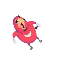 a cartoon character with a microphone in its hand