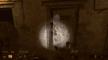 a screenshot of a video game with the number 98 on the bottom left