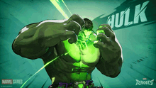 an advertisement for a video game called rivals shows the hulk