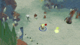 a group of people are playing a video game .