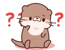 otter confused reaction question i dont know