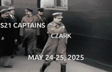 a black and white photo of a group of men with the date may 24-25 2025