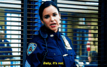 Brooklyn Nine Nine Amy Santiago GIF - Brooklyn Nine Nine Amy Santiago Baby Its Not GIFs