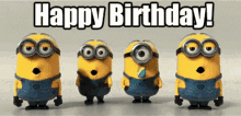 Happy Birthday Minion GIF - Happy Birthday Minion Singing GIFs