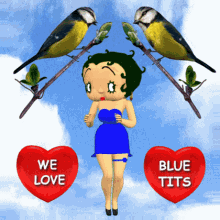 We Love Blue Tits Blue Tit Lover GIF - We Love Blue Tits Blue Tit Lover Hearts GIFs
