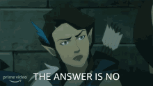 The Answer Is No Vexahlia GIF - The Answer Is No Vexahlia The Legend Of Vox Machina GIFs