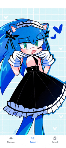 Sonic Shadow In A Dress At The Bottom GIF