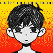 Omori Paper Mario GIF - Omori Paper Mario Super Paper Mario GIFs