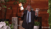 Bernie Sanders Happy GIF - Bernie Sanders Happy Ellen Show GIFs