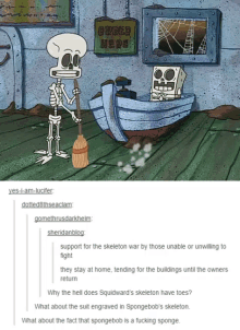 Skeleton Tumblr GIF - Skeleton Tumblr Spongebob GIFs