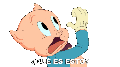 Qué Es Esto Porky Sticker - Qué Es Esto Porky Looney Tunes Stickers