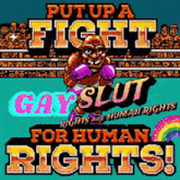 a boxing game called put up a fight for human rights