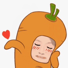 Love Carrot GIF - Love Carrot Mascot GIFs