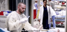 Greys Anatomy You Have A Sec GIF - Greys Anatomy You Have A Sec No Not Really GIFs