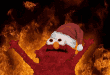 Elmo Fire Elmo GIF - Elmo Fire Elmo Xmas GIFs