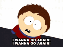 I Wanna Go Again Clyde Donovan GIF - I Wanna Go Again Clyde Donovan South Park GIFs