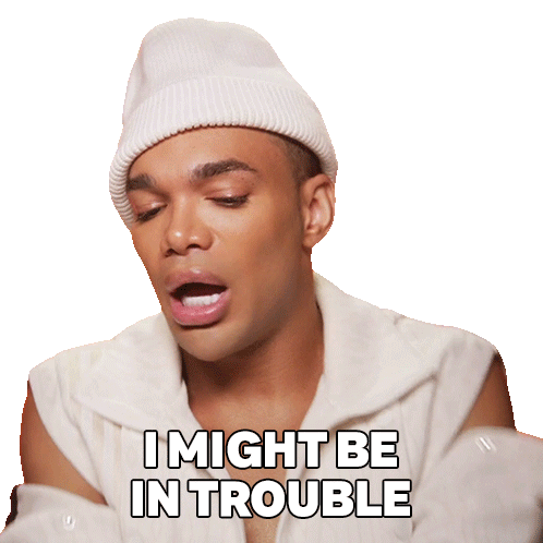 I Might Be In Trouble Kahanna Montrese Sticker - I Might Be In Trouble Kahanna Montrese Rupaul’s Drag Race All Stars Stickers