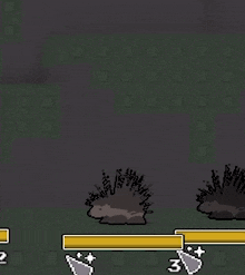 a video game screen with a hedgehog and a speech bubble that says i will literally hurt u