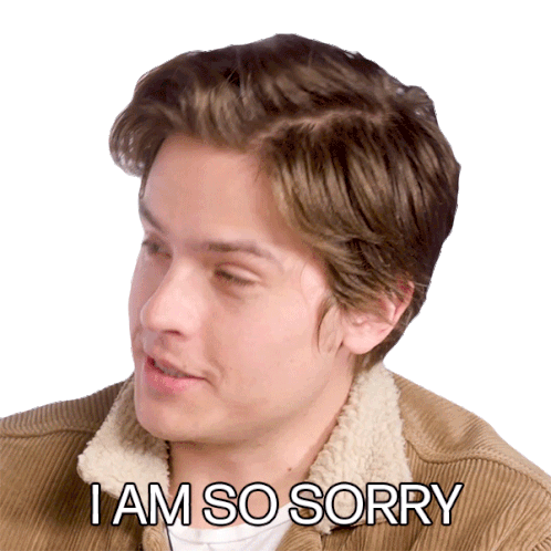 I Am So Sorry Dylan Sprouse Sticker - I Am So Sorry Dylan Sprouse Harpers Bazaar Stickers
