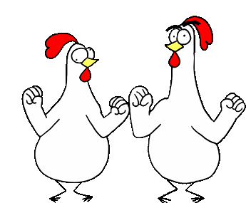 Dancing Chicken Sticker - Dancing Chicken Stickers