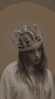 Billie Eilish You Should See Me In A Crown GIF - Billie Eilish You Should See Me In A Crown Creepy GIFs