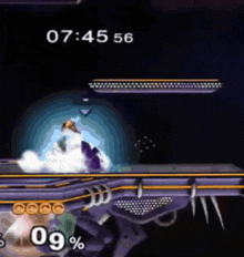 a screenshot of a video game with the time of 7:45