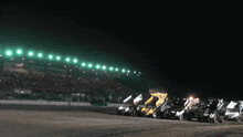 Sprint Cars 4 Wide Salute GIF
