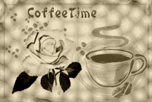 Coffeetime Rose GIF