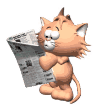 Cat Newspaper GIF - Cat Newspaper GIFs