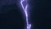 a purple lightning bolt is coming from the center of a purple lightning storm .