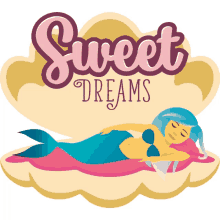 sweet dreams mermaid life joypixels pleasant dreams nighty night